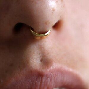 White Gold Septum Cuff 16g
